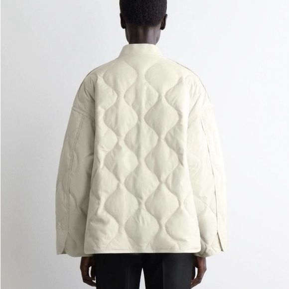 COS Cream Quilted Jacket - Picture 3 of 3